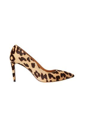 Ralph Lauren Purple Label Collection Armissa Leopard-Print Haircalf Pump - 8